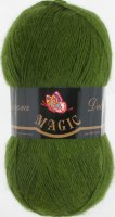 Пряжа Magic Angora Delicate1108 Зеленый кедр